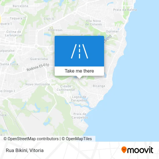 Rua Bikini map