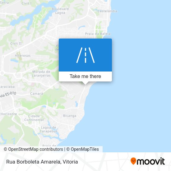 Rua Borboleta Amarela map