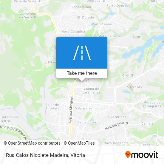 Rua Calos Nicolete Madeira map