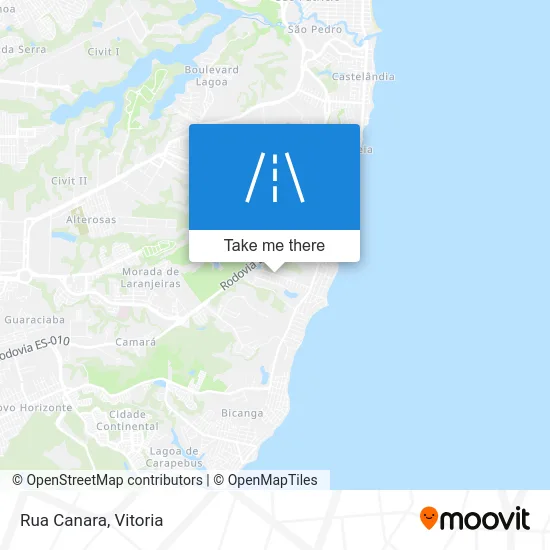 Rua Canara map
