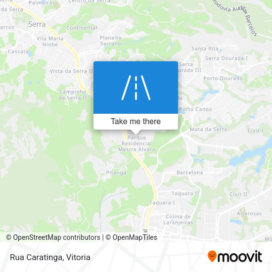 Rua Caratinga map