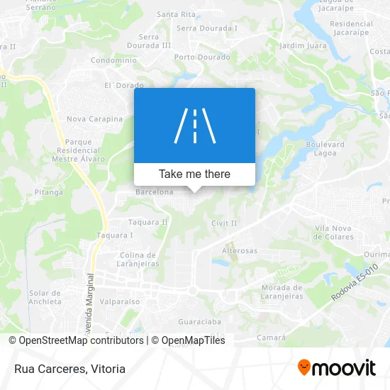 Rua Carceres map