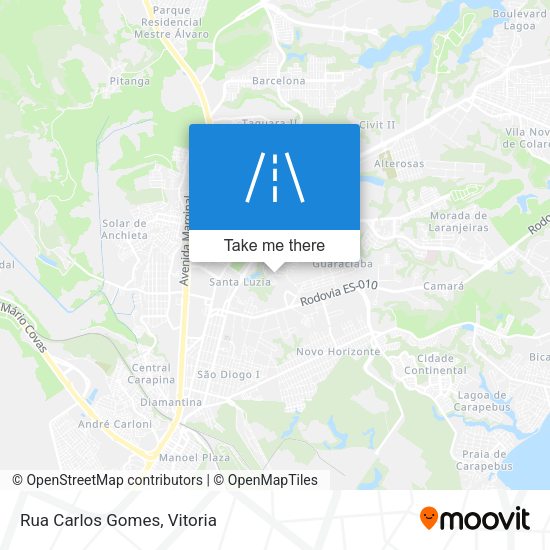 Rua Carlos Gomes map