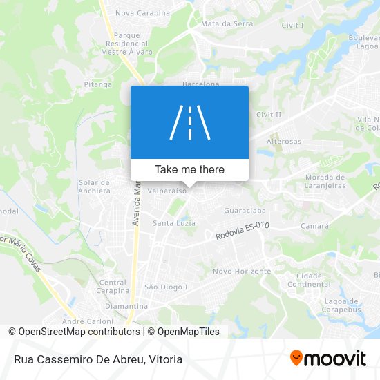 Rua Cassemiro De Abreu map