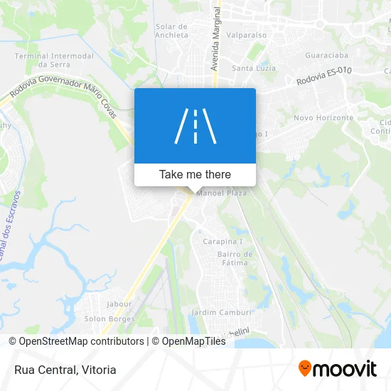 Rua Central map