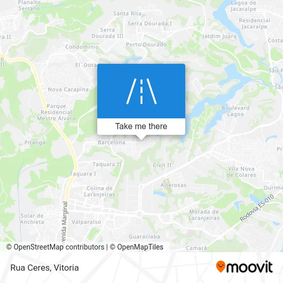 Rua Ceres map