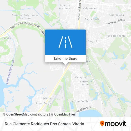 Rua Clemente Rodrigues Dos Santos map