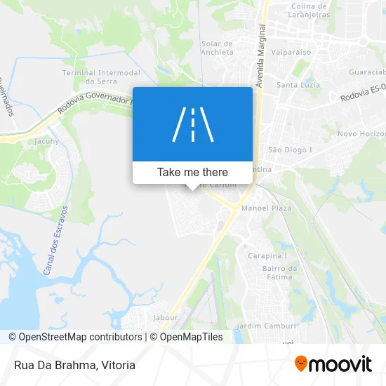 Rua Da Brahma map