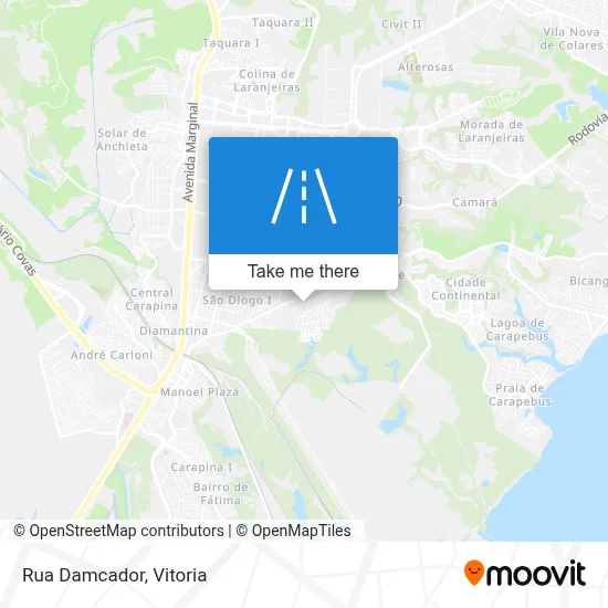 Rua Damcador map