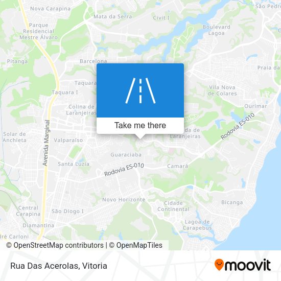 Rua Das Acerolas map