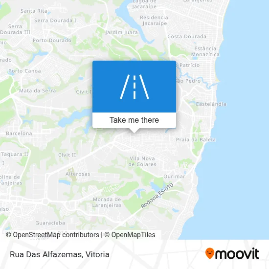 Rua Das Alfazemas map