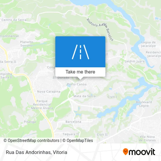 Rua Das Andorinhas map