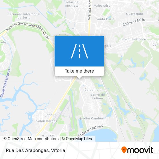 Rua Das Arapongas map