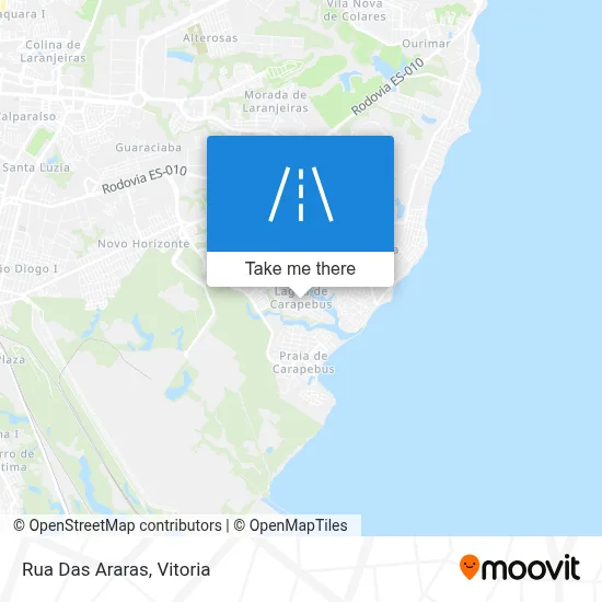 Rua Das Araras map