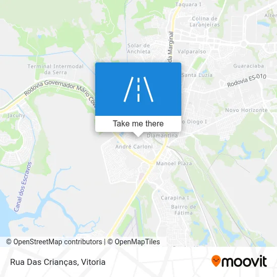 Rua Das Crianças map