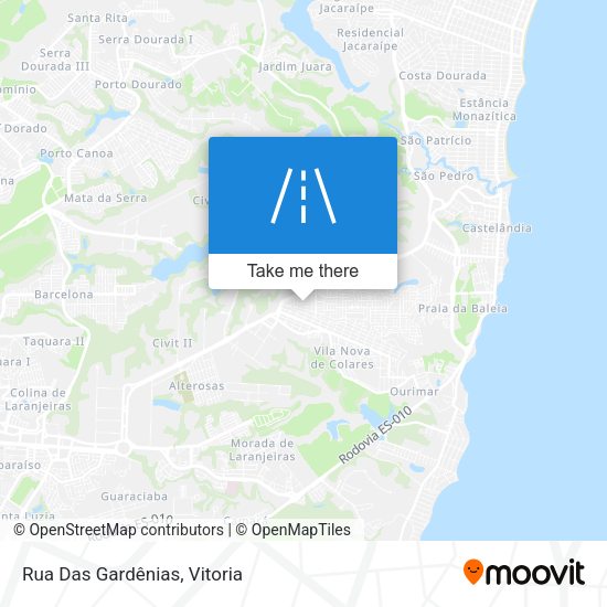 Rua Das Gardênias map