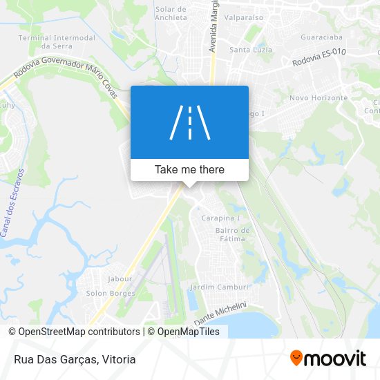 Rua Das Garças map