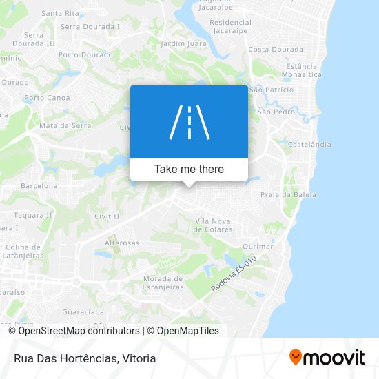 Rua Das Hortências map