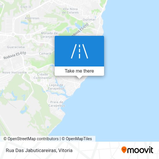 Rua Das Jabuticareiras map