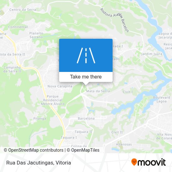 Rua Das Jacutingas map