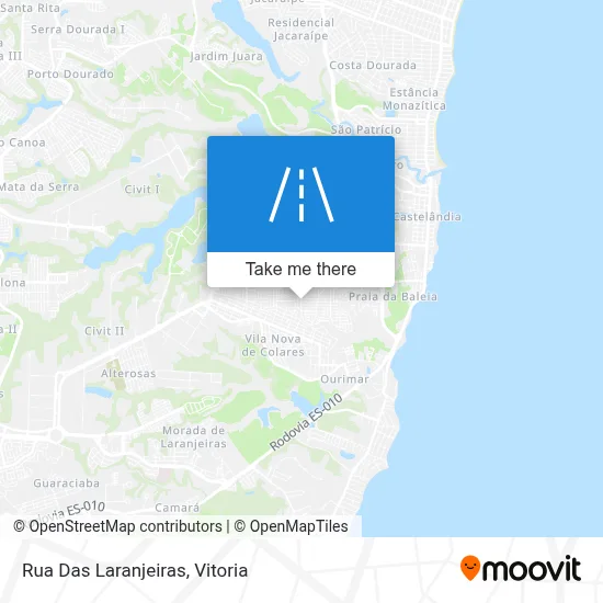 Rua Das Laranjeiras map