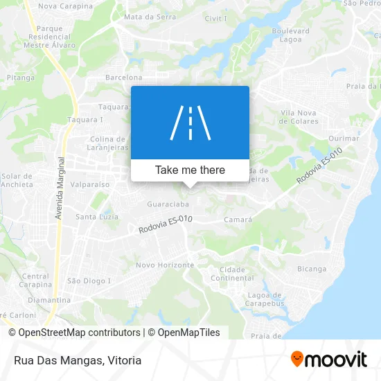 Rua Das Mangas map