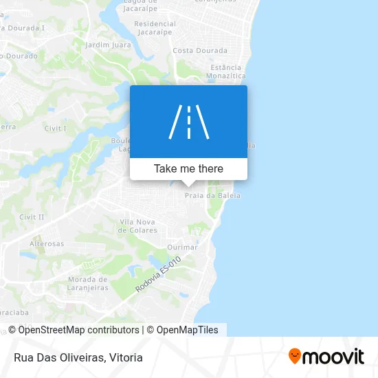 Rua Das Oliveiras map