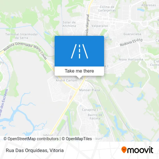 Rua Das Orquídeas map