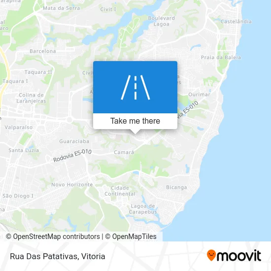 Rua Das Patativas map