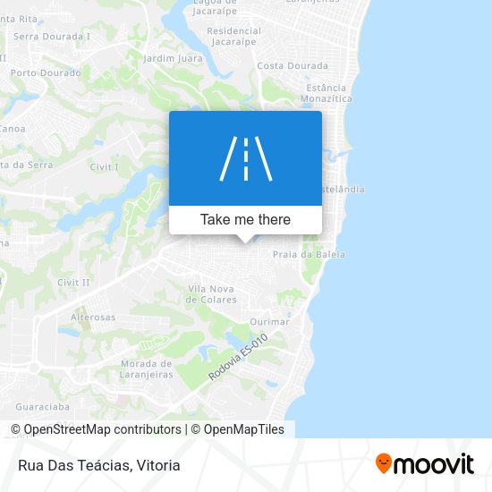 Rua Das Teácias map