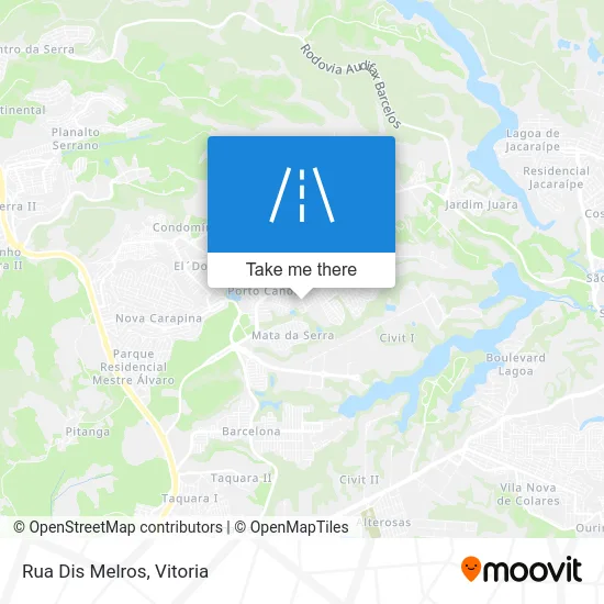 Rua Dis Melros map