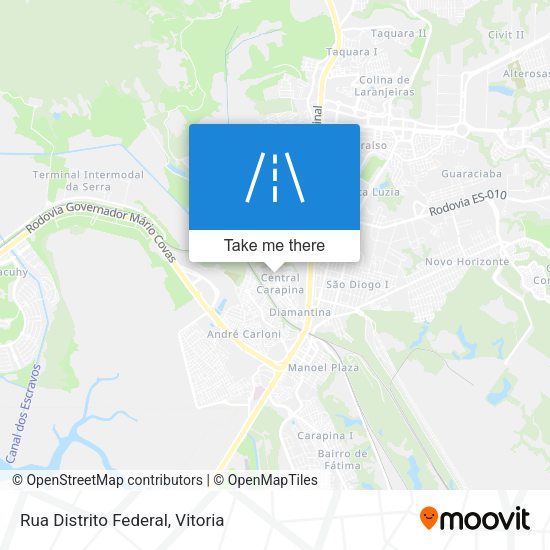 Rua Distrito Federal map