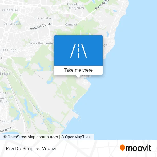 Rua Do Simples map