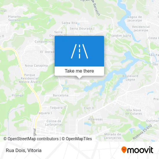Rua Dois map