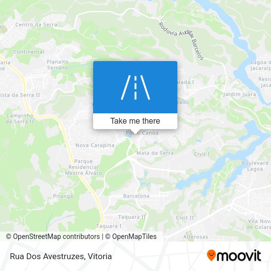 Rua Dos Avestruzes map