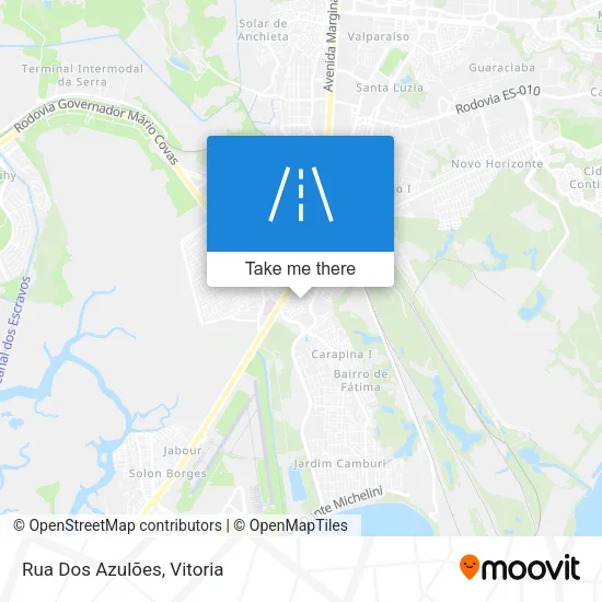 Rua Dos Azulões map