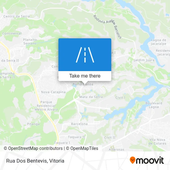 Rua Dos Bentevis map