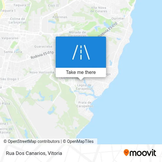 Rua Dos Canarios map