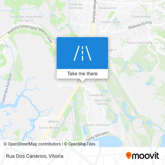Rua Dos Canários map