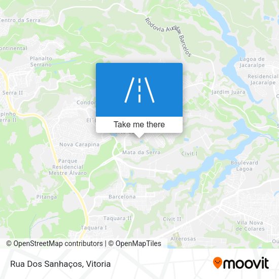 Rua Dos Sanhaços map