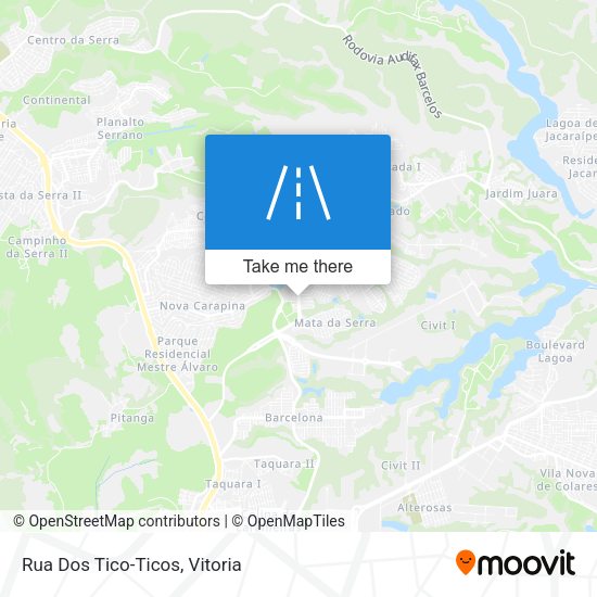 Rua Dos Tico-Ticos map