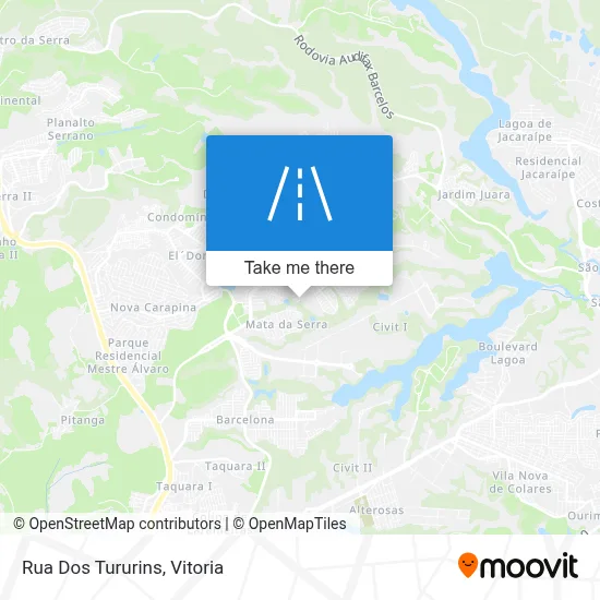 Rua Dos Tururins map