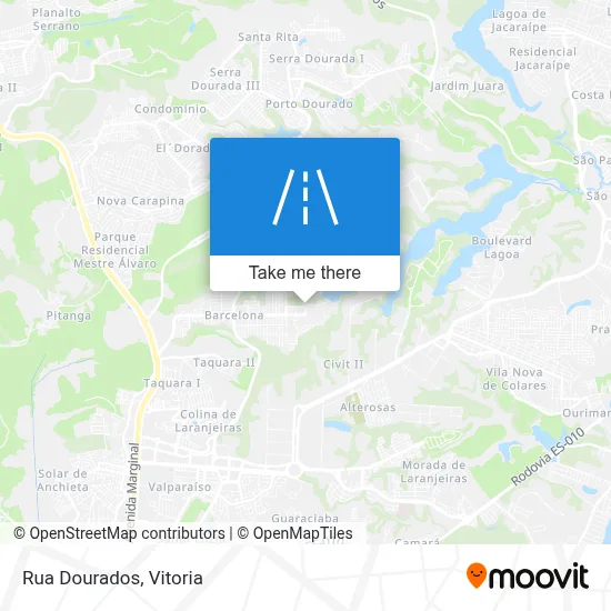 Rua Dourados map