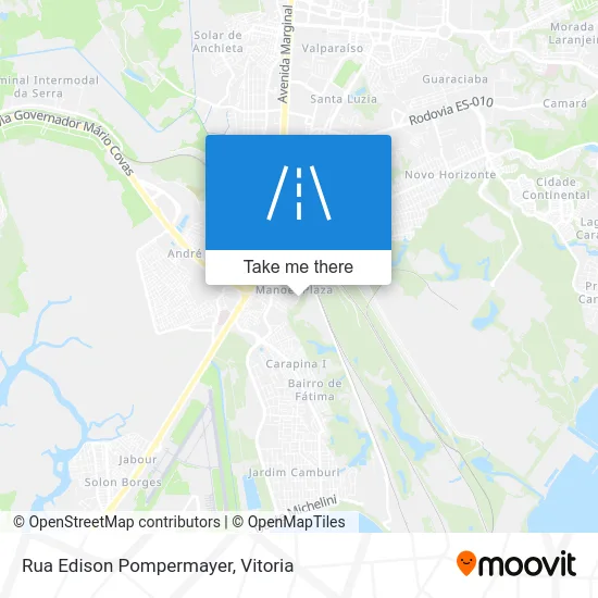 Rua Edison Pompermayer map