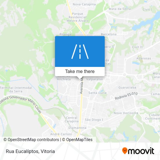 Rua Eucalíptos map