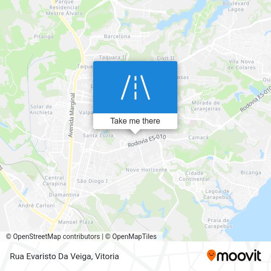 Rua Evaristo Da Veiga map
