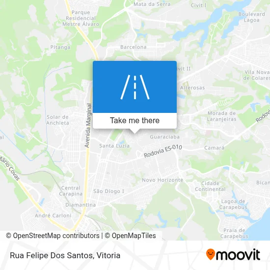 Rua Felipe Dos Santos map
