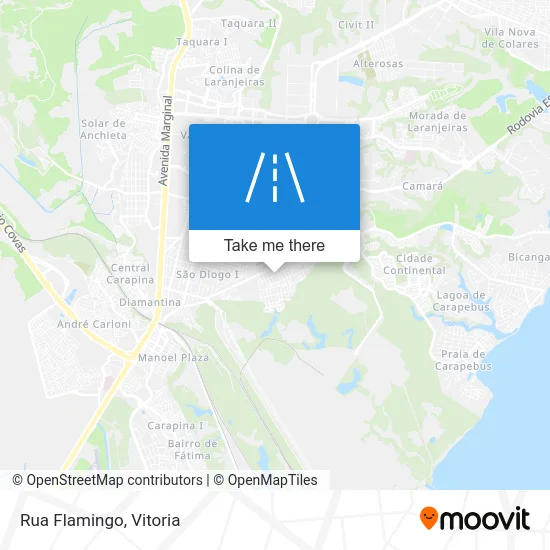 Rua Flamingo map
