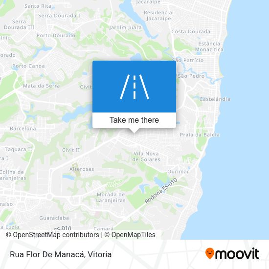 Rua Flor De Manacá map