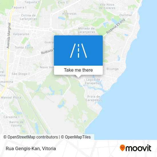 Rua Gengis-Kan map